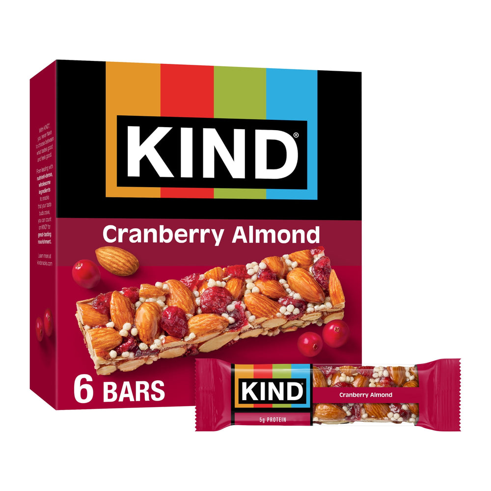 KIND Cranberry Almond · Barra · 6 pzas de 40 g