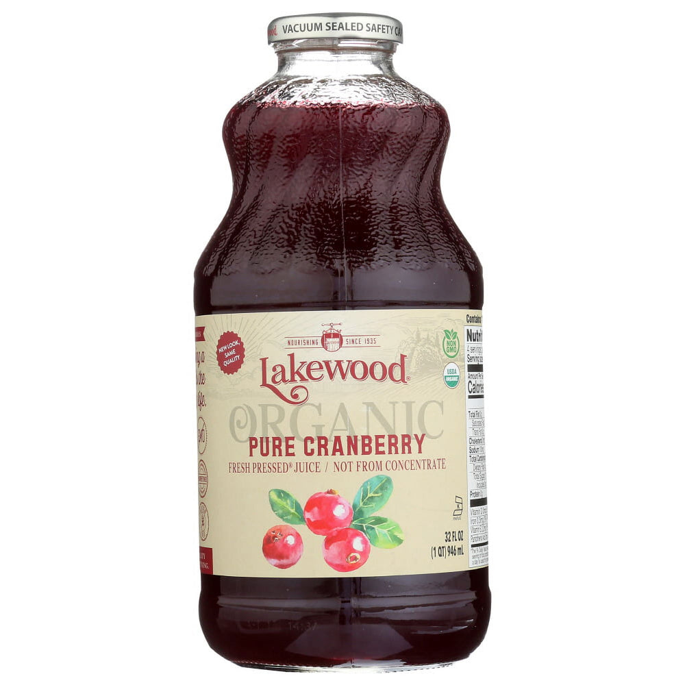 Lakewood Organic Pure Cranberry Juice · Bebida · 946 ml