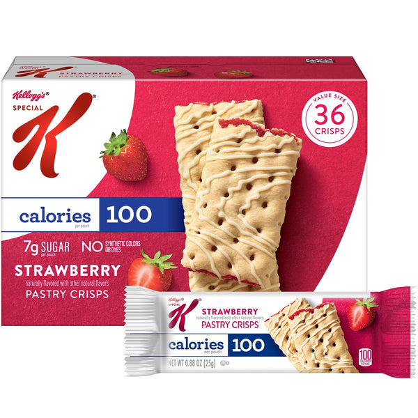 Special K Bar Strawberry Pastry Crisps 100 Calories · Pastelitos · 36 pzas · 449 g