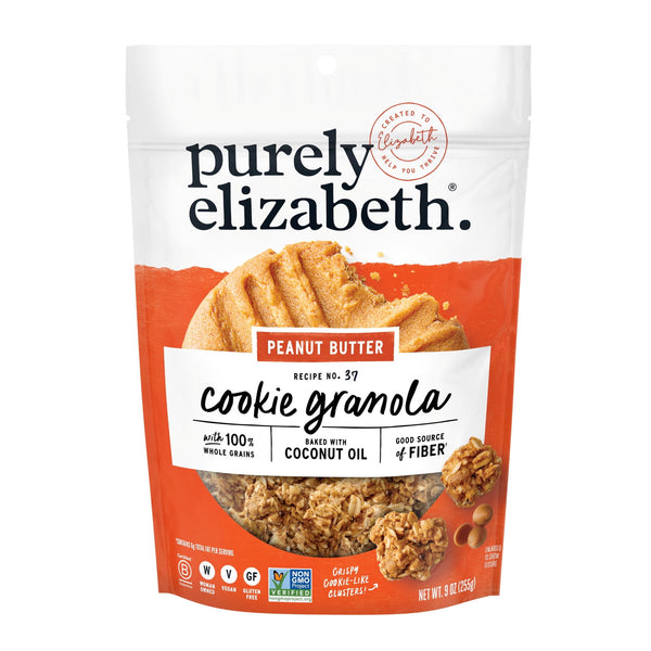 Purely Elizabeth Cookie Peanut Butter sin gluten · Granola · 255 g · bolsa