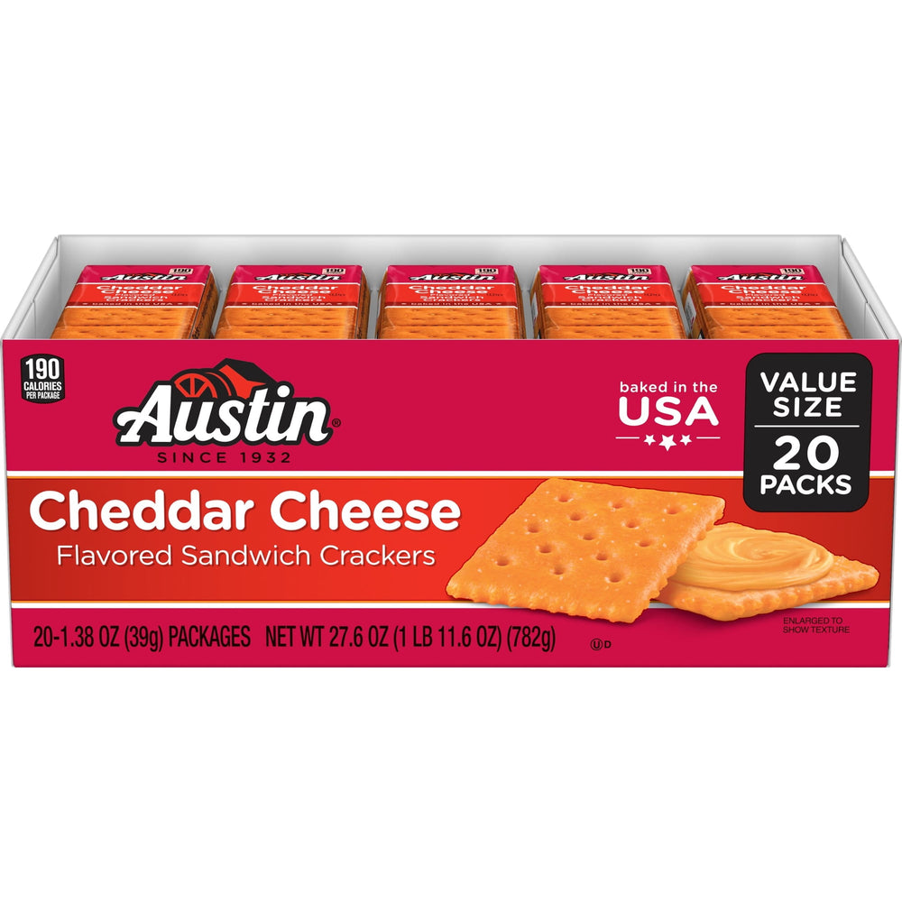Austin Cheddar Cheese · Galletas saladas · 20 pzas