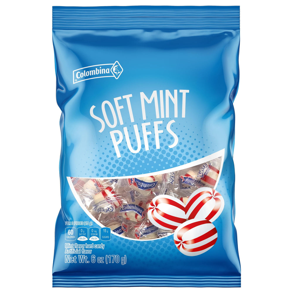 Colombina Soft Mint Puffs Allergen-Free Mint · Chicles y mentas · 170 g · bolsa