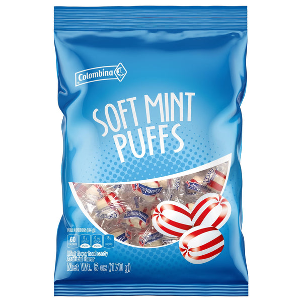 Colombina Soft Mint Puffs Allergen-Free Mint · Chicles y mentas · 170 g · bolsa