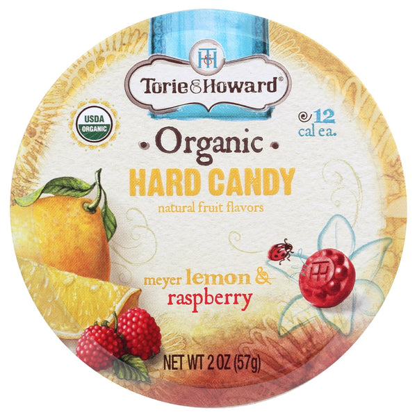 Torie And Howard Organic Lemon And Raspberry · Caramelos · 57 g