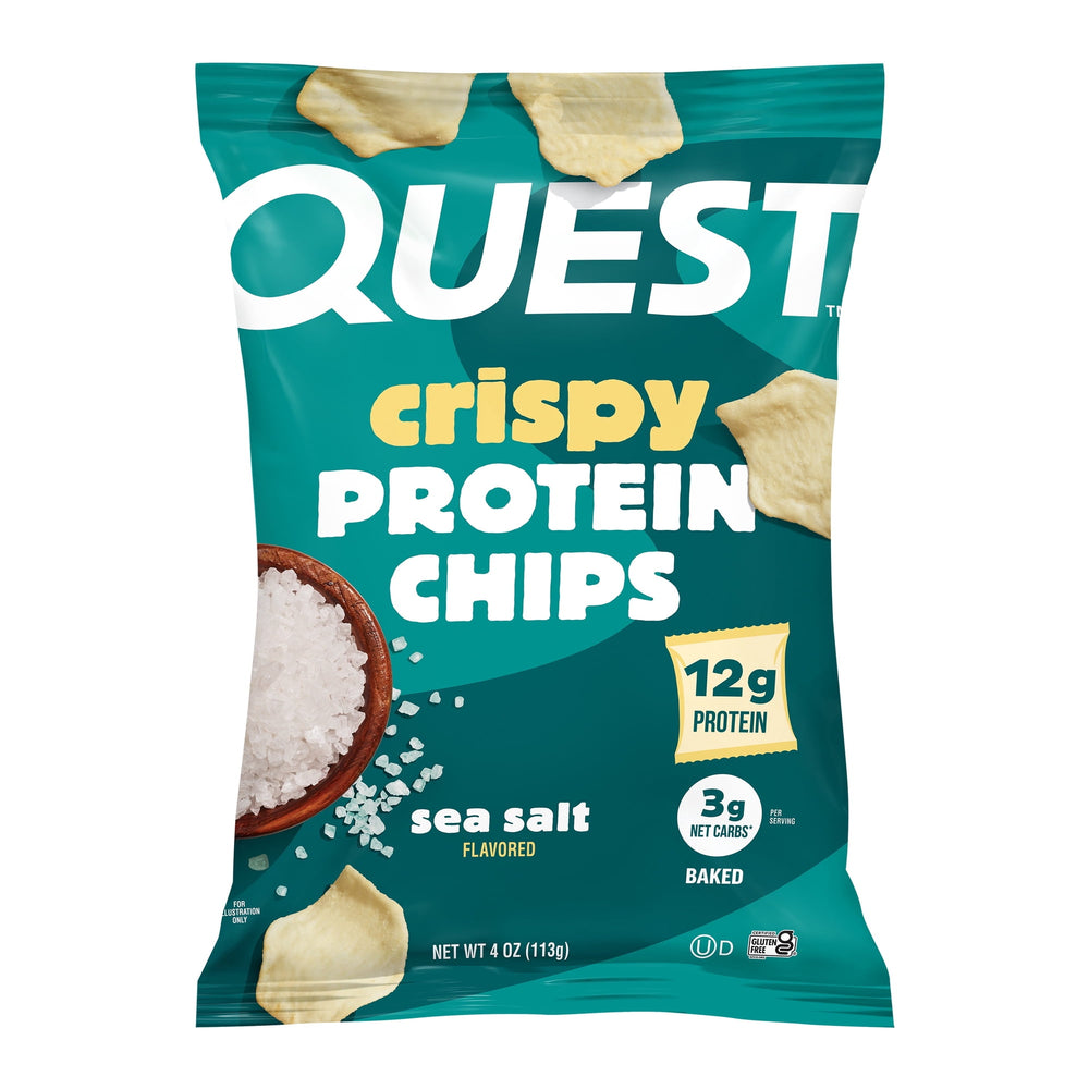 Quest Crispy Protein Chips Sea Salt · Papas · 113 g