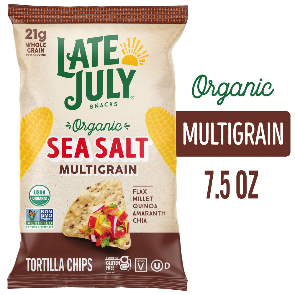 Late July Sea Salt Multigrain Organic · Totopos · 213 g · bolsa