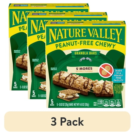 Nature Valley Peanut-Free S'mores · Barras · 3 pack de 130 g