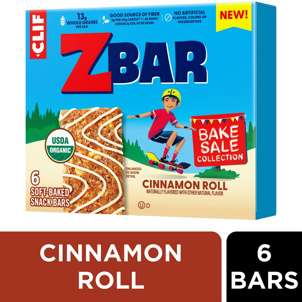 Zbar Cinnamon Roll Organic Soft- Energy for Kids · Barras · 6 pzas