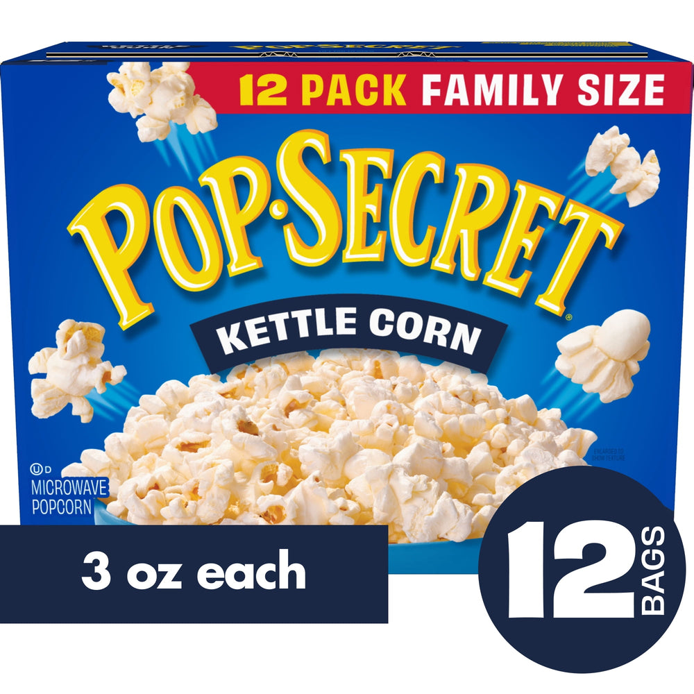 Pop Secret Kettle Corn · Palomitas · 12 pzas de 85 g