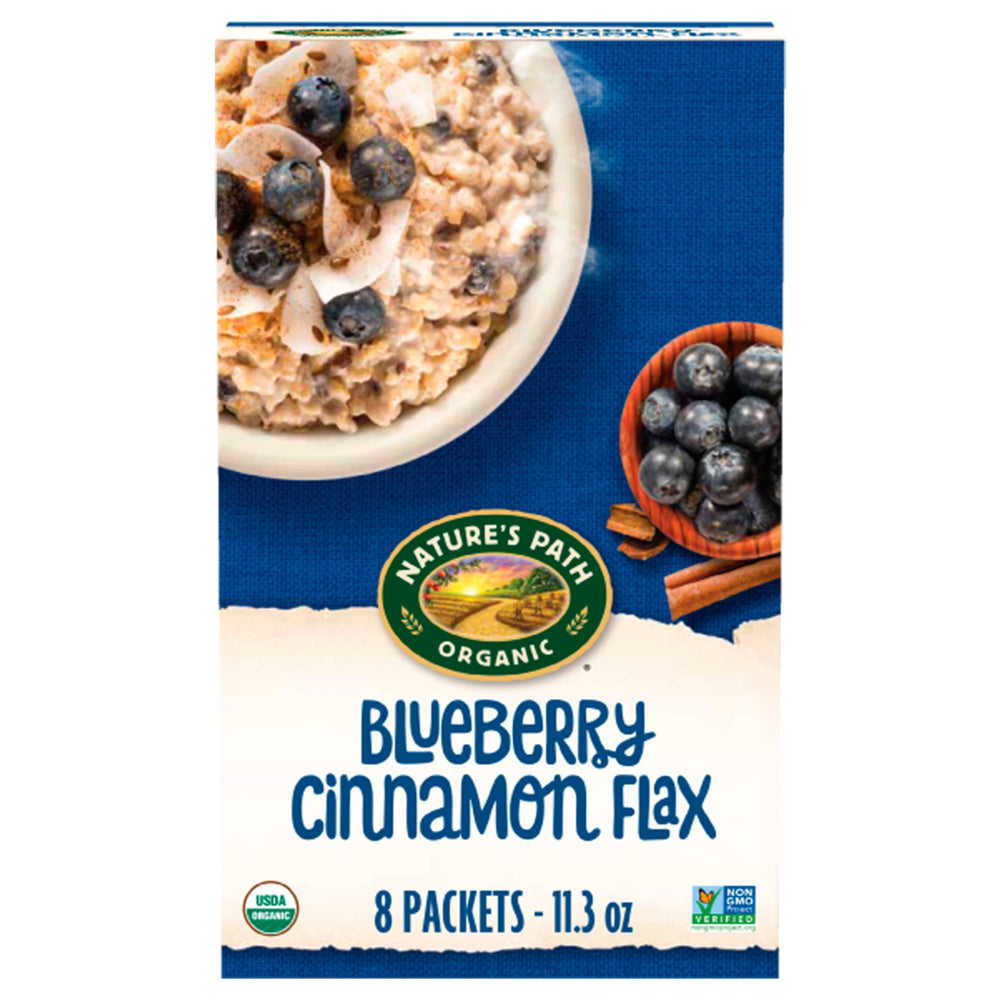 Nature's Path Organic Blueberry Cinnamon Flax Instant · Cereal · 320 g · caja