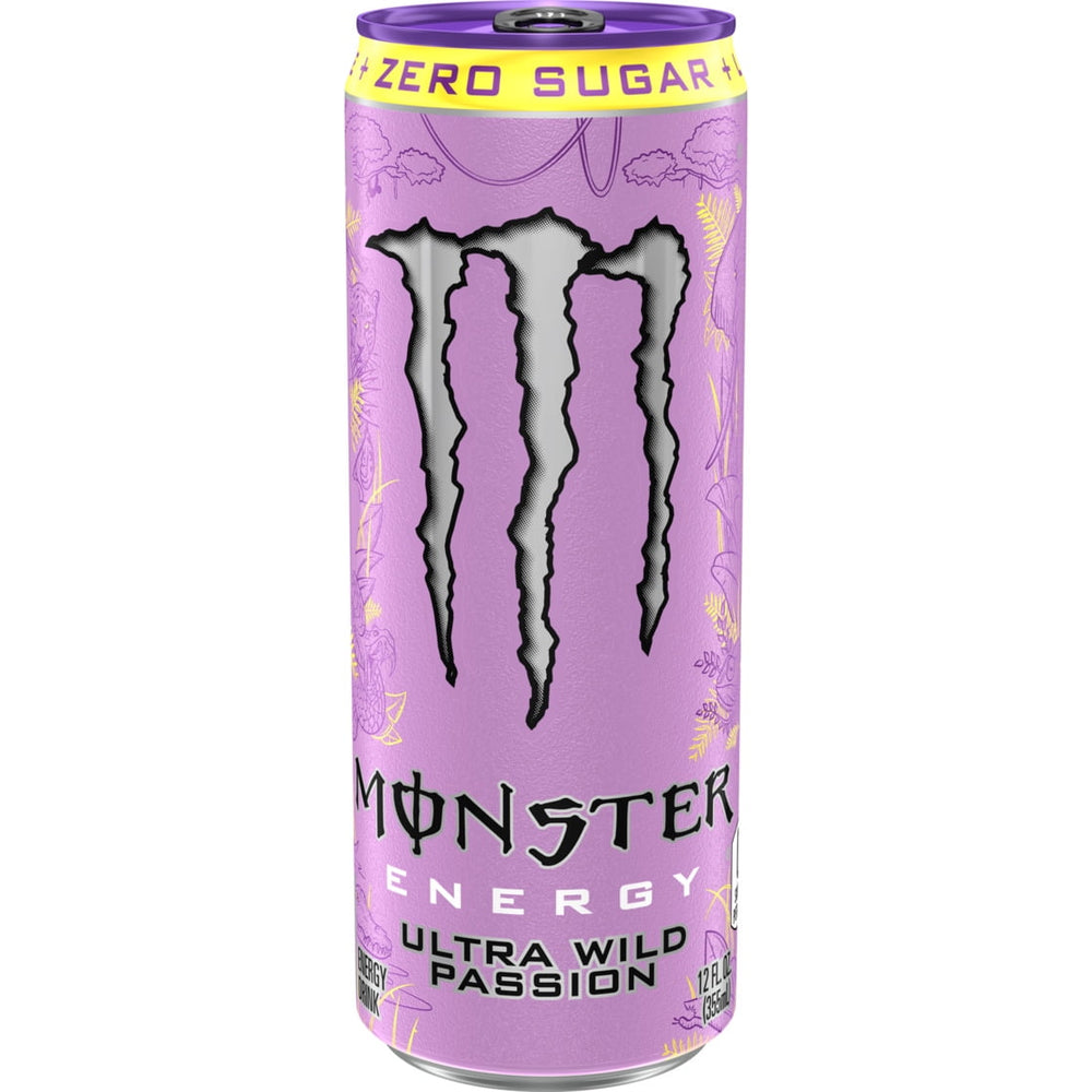 Monster Energy Ultra Wild Passion Zero Sugar · Bebida energética · 355 ml · lata