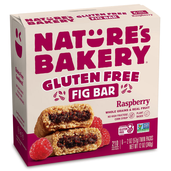 Nature's Bakery Raspberry Fig in Twin Gluten Free · Pastelitos · 57 g · caja