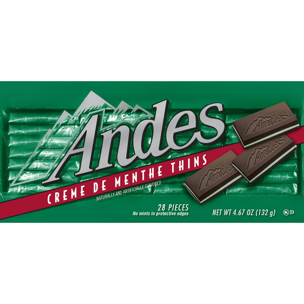 Andes Crème de Menthe Thin Gluten Free · Chicles y mentas · 132 g