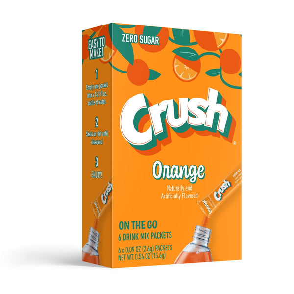 Crush Orange Powder 1 Sugar-Free · Polvo para agua · caja