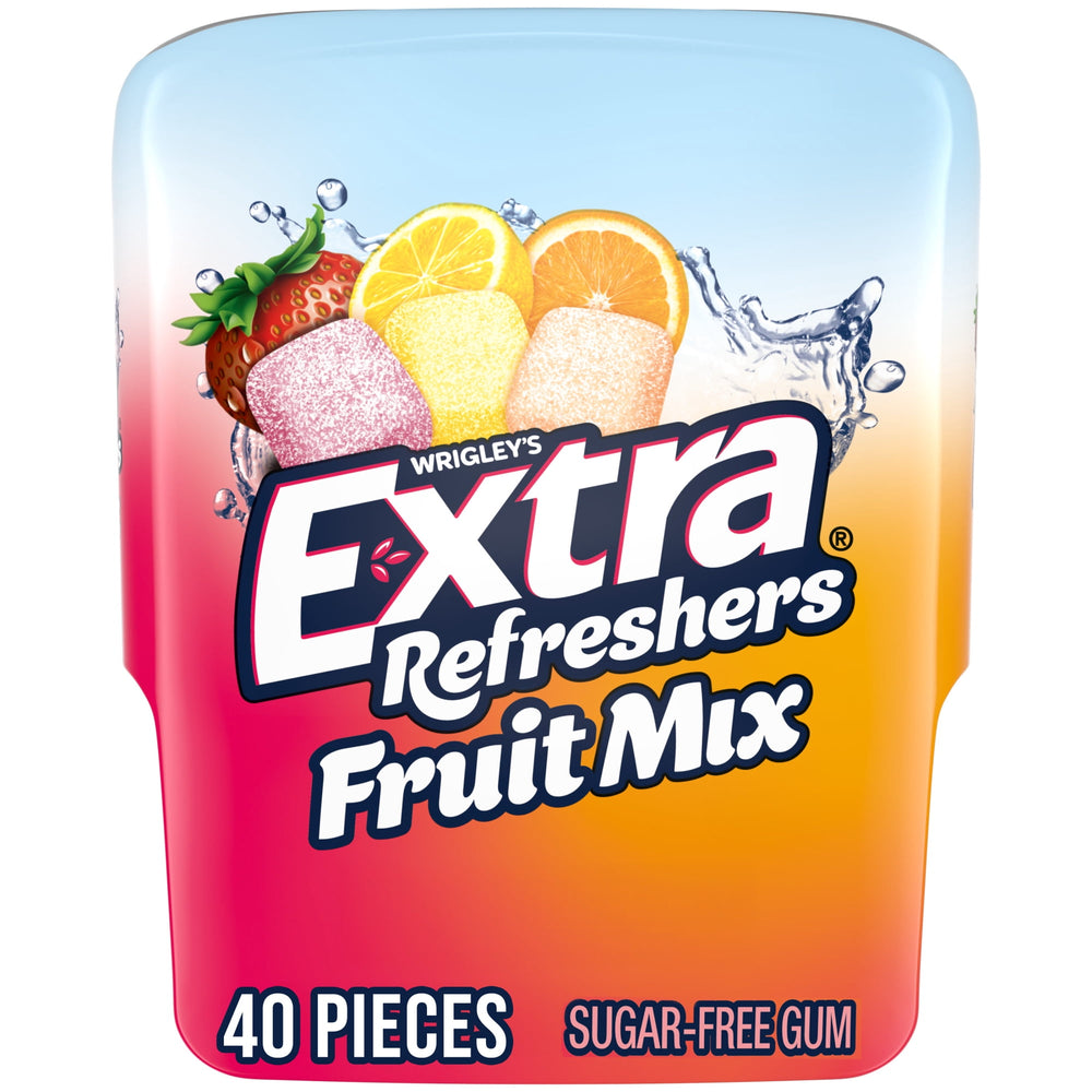 Extra Refreshers Fruit Sugar Free · Chicles y mentas · 40 pzas