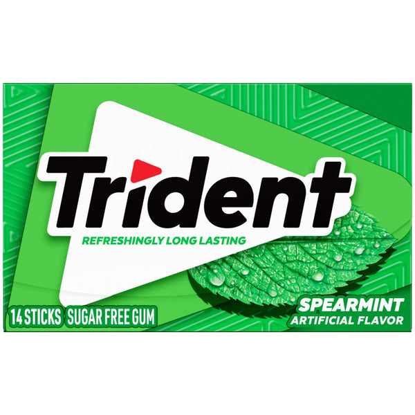 Trident Spearmint Sugar Free · Chicles y mentas · 14 pzas