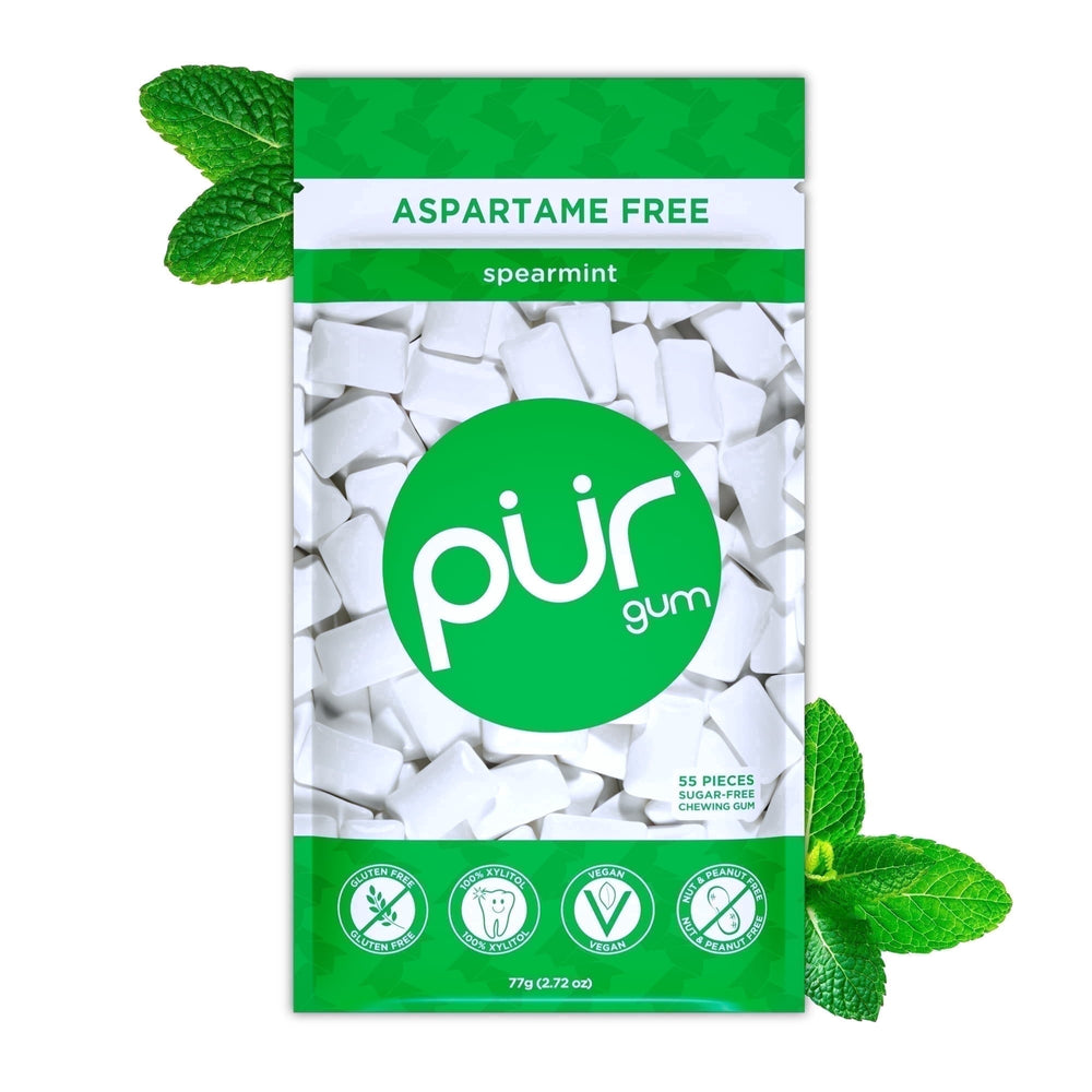 PUR Aspartame Free sin azúcar · Chicles y mentas · 55 pzas