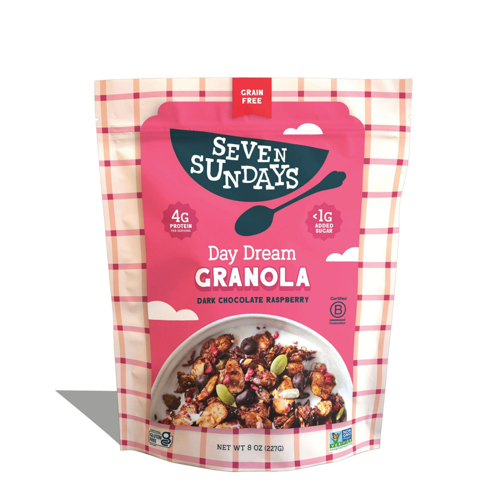 Seven Sundays Dark Chocolate Raspberry Breakfast sin gluten · Granola · 227 g · bolsa