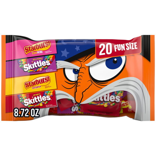 Skittles & Starburst Halloween Variety · Caramelos · 20 pzas · tamaño fun