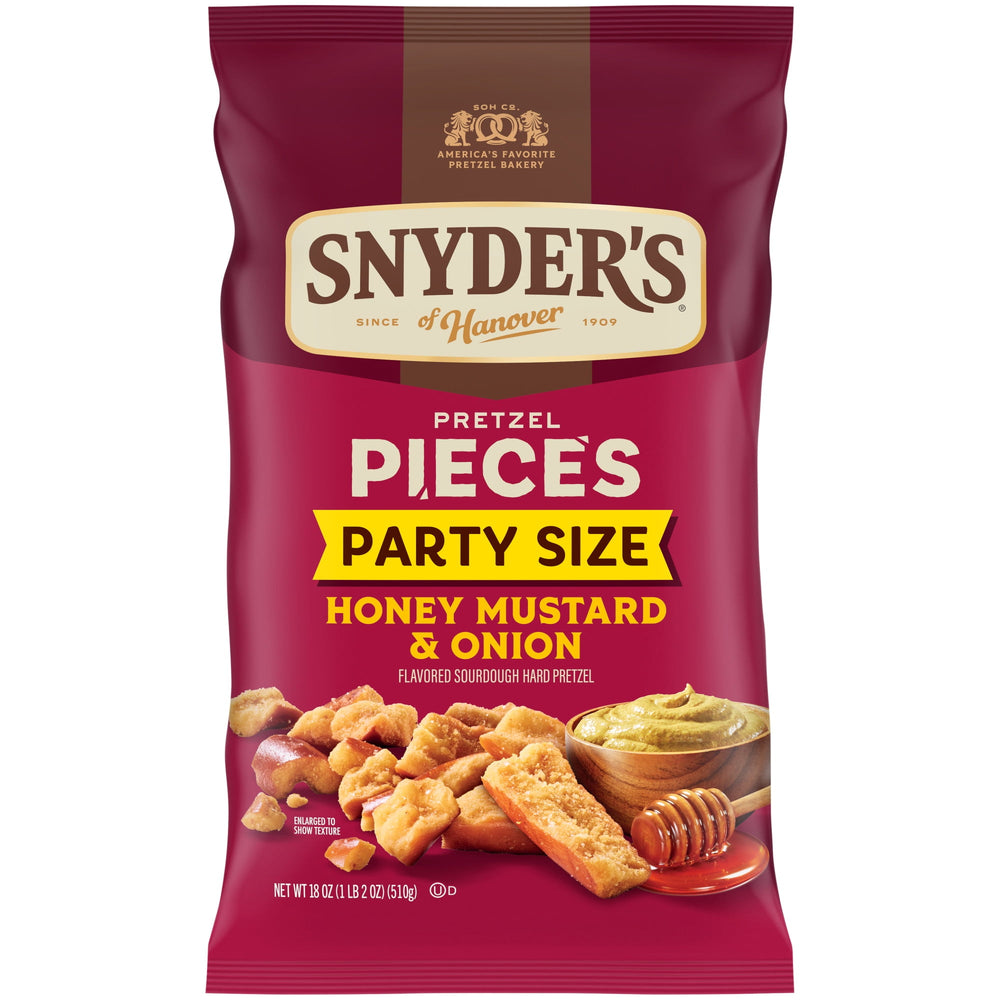Snyder's of Hanover Honey Mustard & Onion Pretzel Pieces · Pretzels · 510 g · bolsa