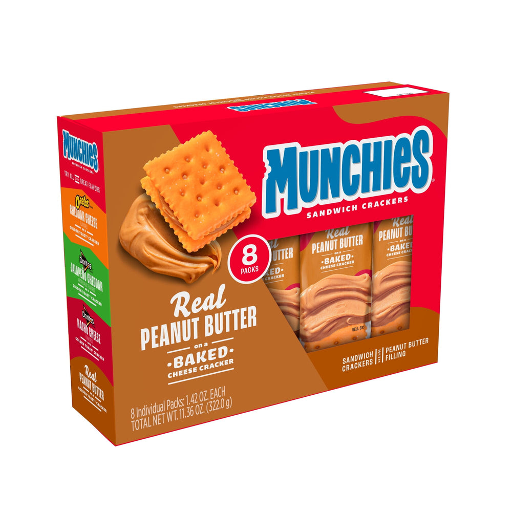 Munchies Real Peanut Butter Cheese · Galletas saladas · 322 g