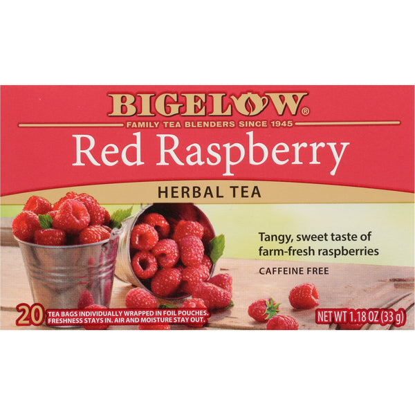 Bigelow Red Raspberry Herbal Tea · Té · 20 pzas