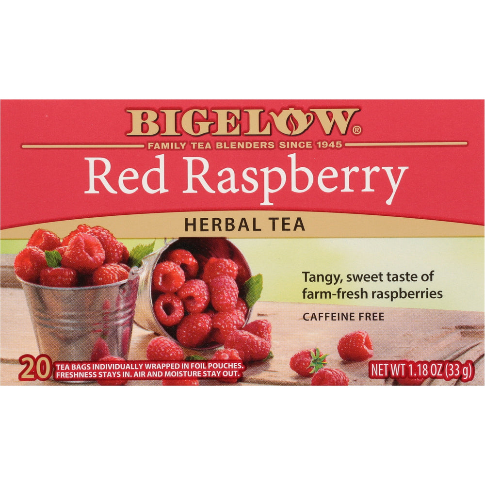 Bigelow Red Raspberry Herbal Tea · Té · 20 pzas