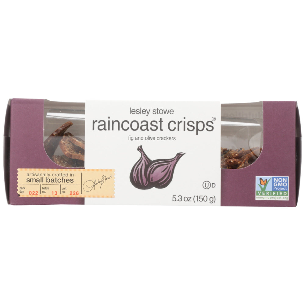 Lesley Stowe Raincoast Crisps Fig And Olive · Galletas saladas · 150 g