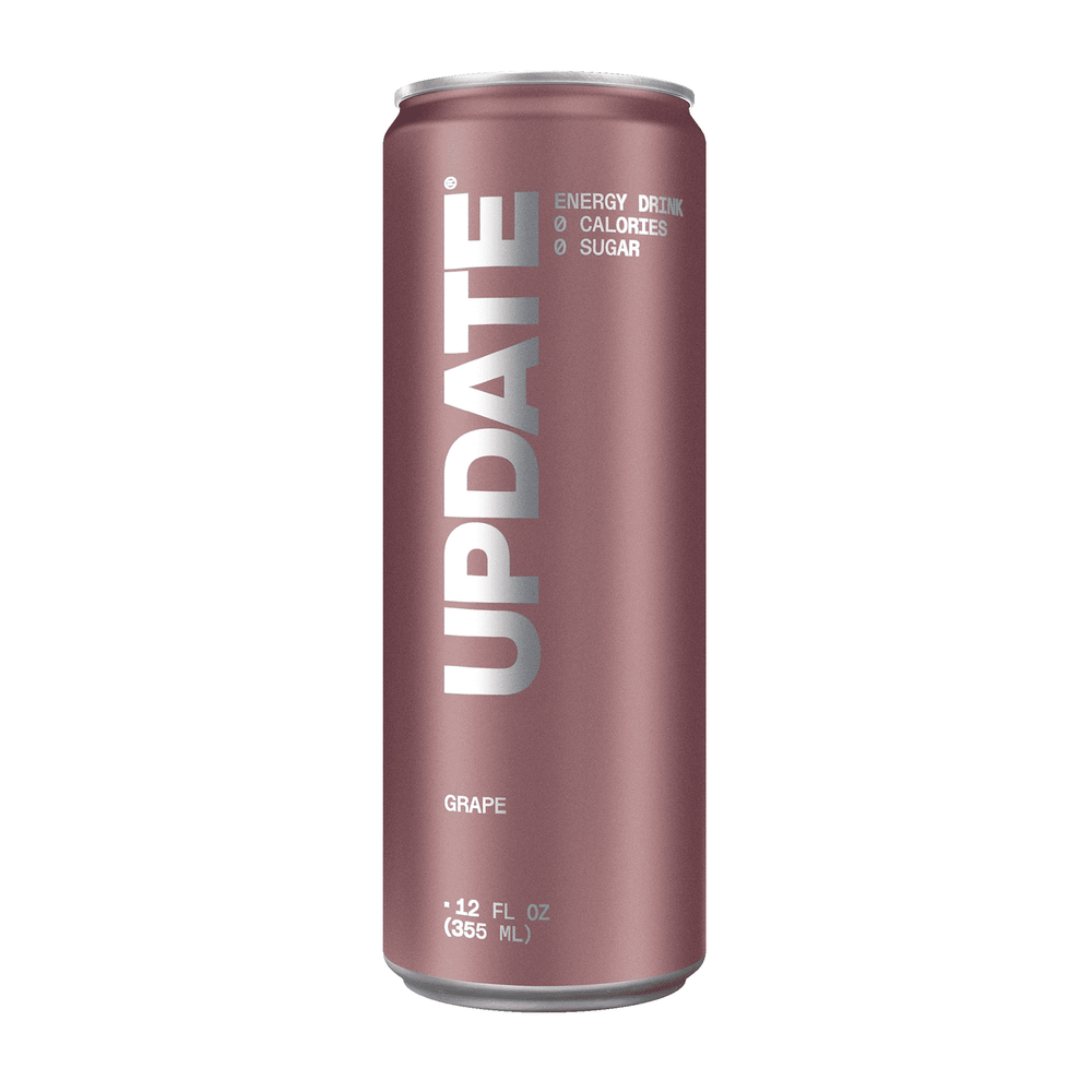UPDATE Grape Zero Sugar · Bebida energética · 355 ml · lata
