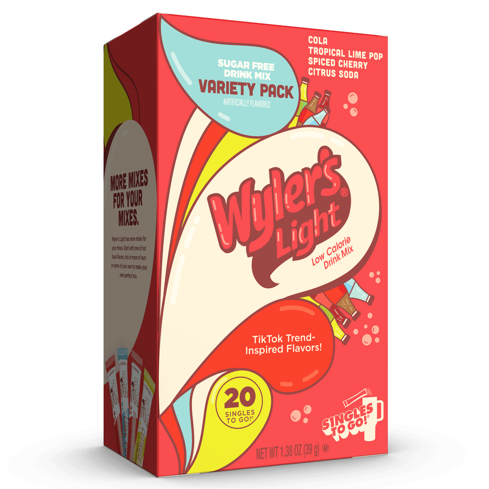 Wyler’s Light Watertok Variety Pack Cola · Polvo para agua · 20 pzas