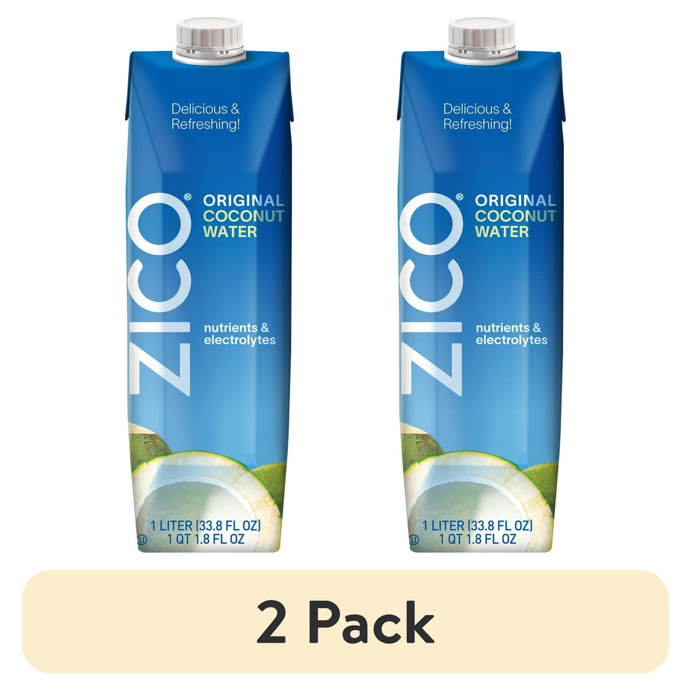 ZICO 100% Coconut Water No Sugar Added · Bebida · 2 pack de 1000 ml