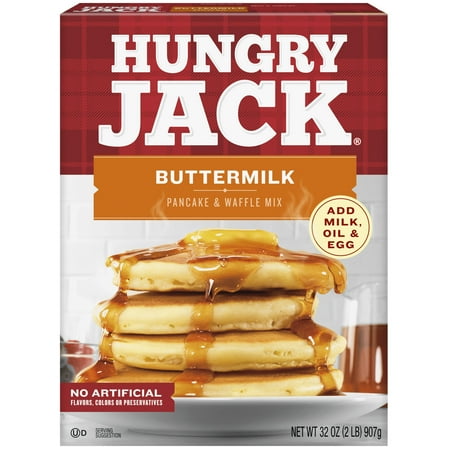 Hungry Jack Buttermilk and Waffle · Mezcla para hornear · 3 pack de 907 g