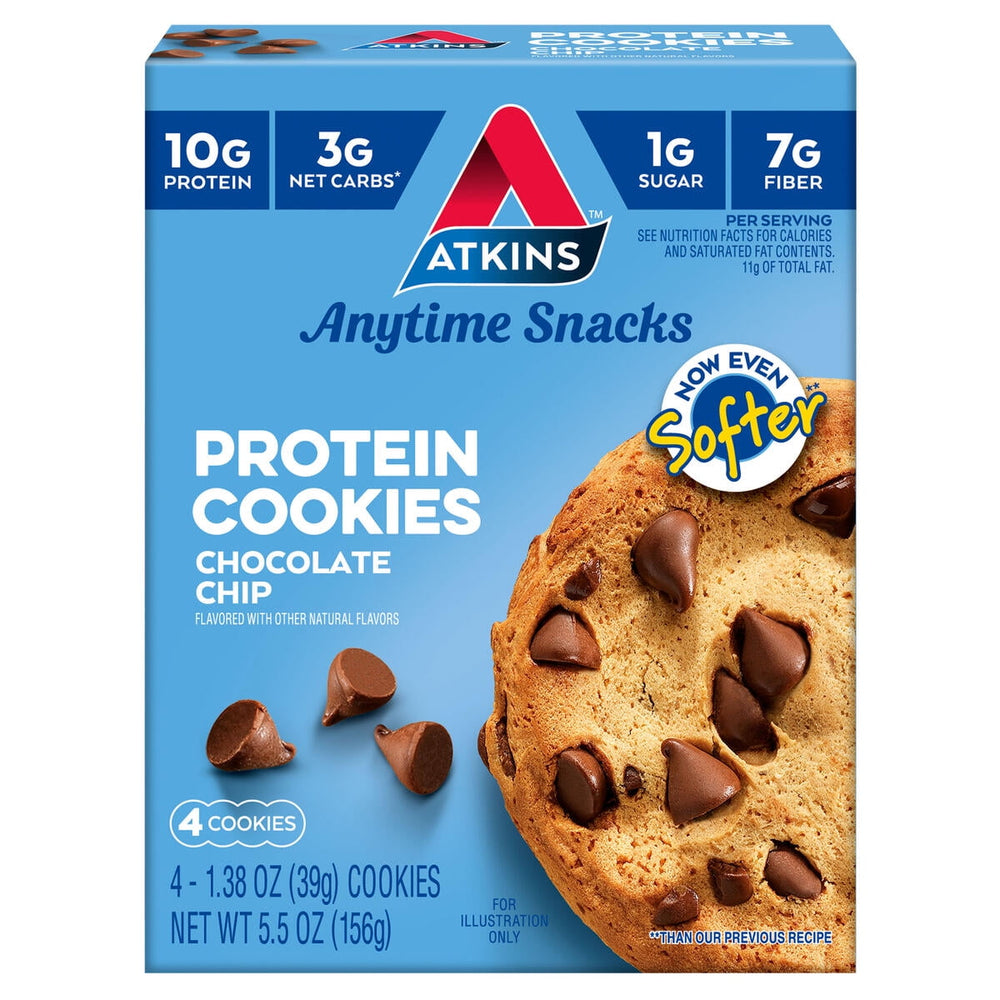 Atkins Chocolate Chip Cookie · Galletas · 4 pack