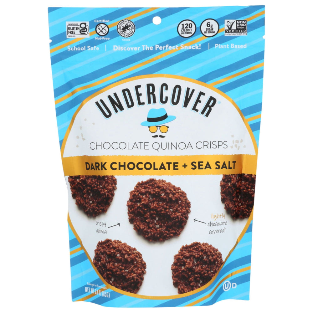 Undercover Dark Chocolate Sea Salt Quinoa Crisps Minis · Caramelos · 85 g