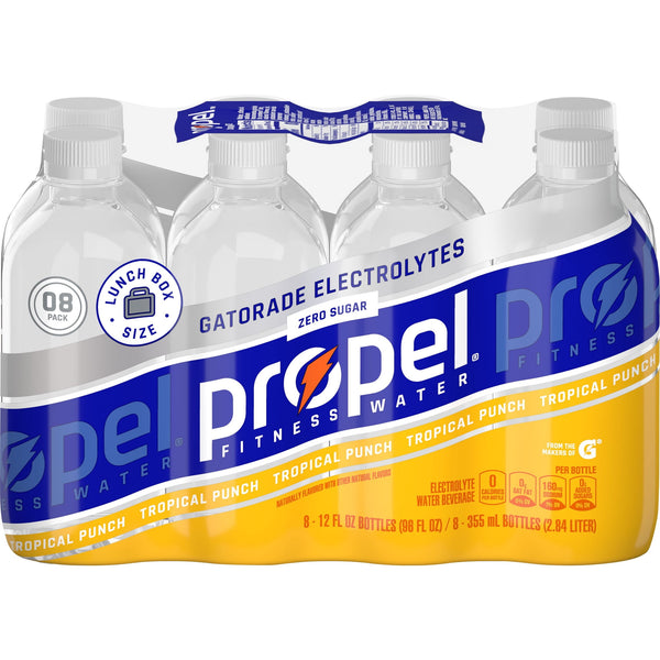 Propel Enhanced Water Tropical Punch · Bebida · 8 pzas de 355 ml