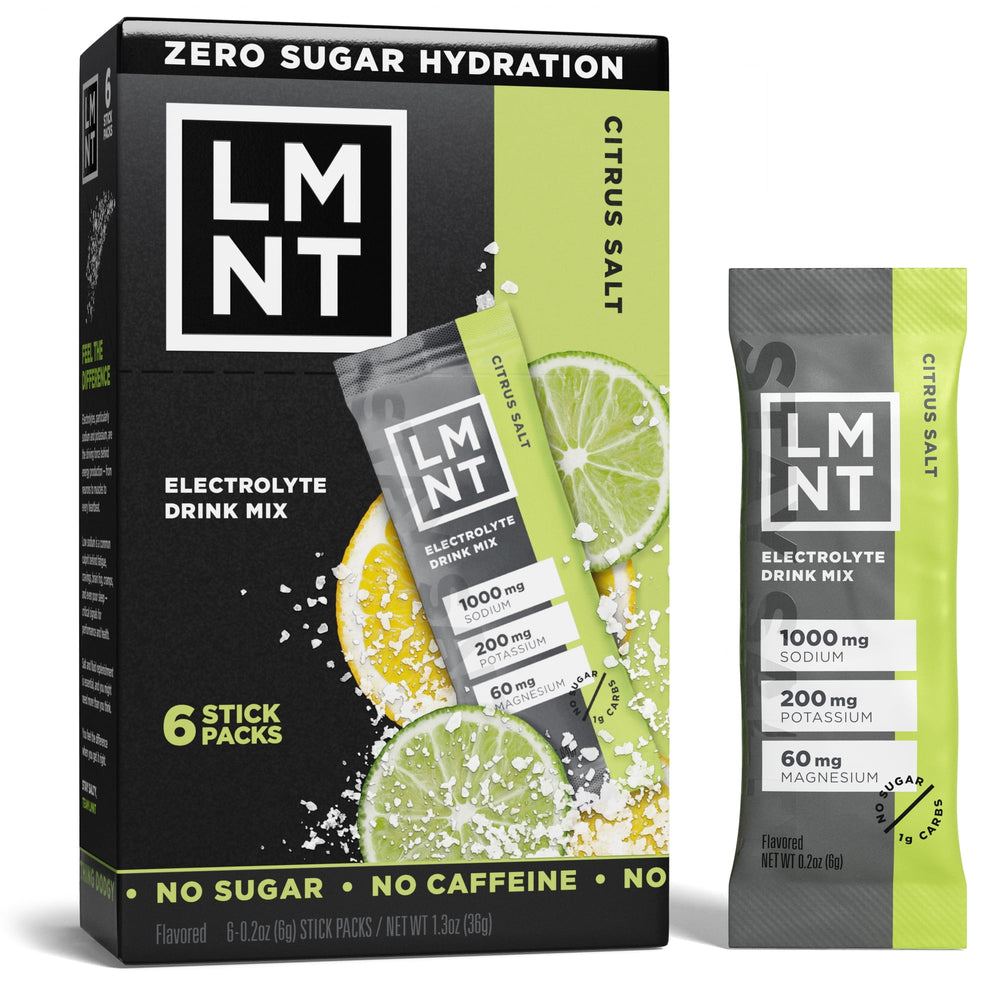 LMNT - Citrus Zero Sugar · Polvo para agua · 6 pzas