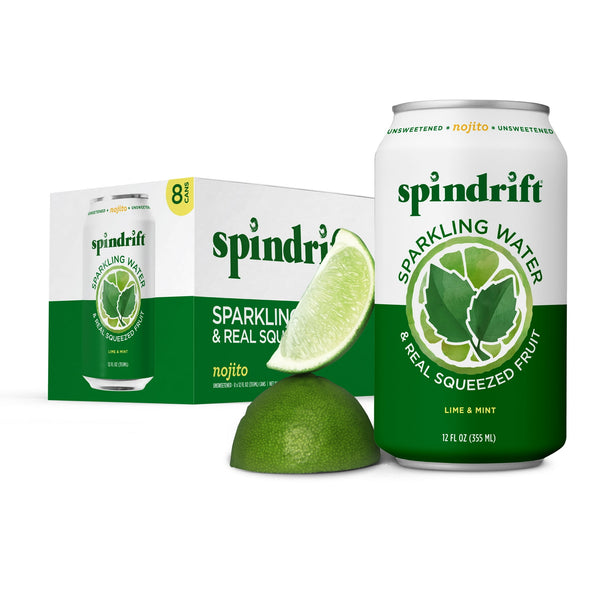 Spindrift Nojito Lime and Mint No sugar added · Agua mineral
