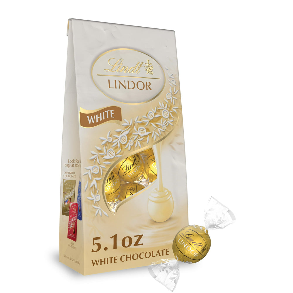 Lindt Lindor White Chocolate Truffles · Papas · 145 g · bolsa
