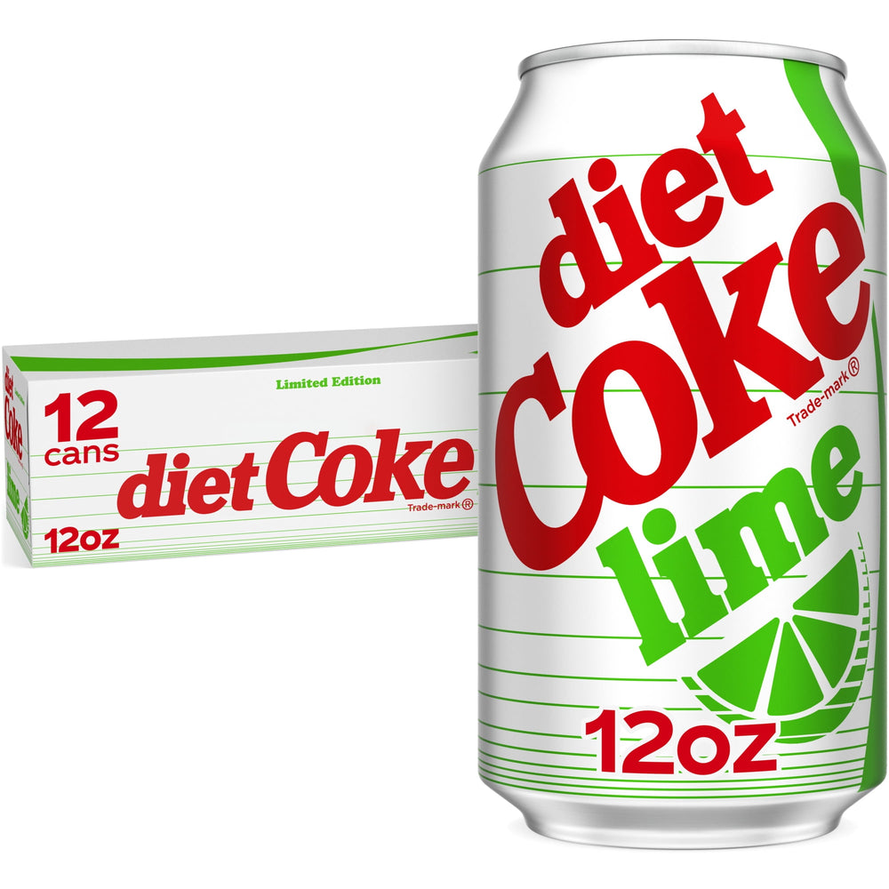 Diet Coke Lime Soda · Refresco · 12 latas de 355 ml