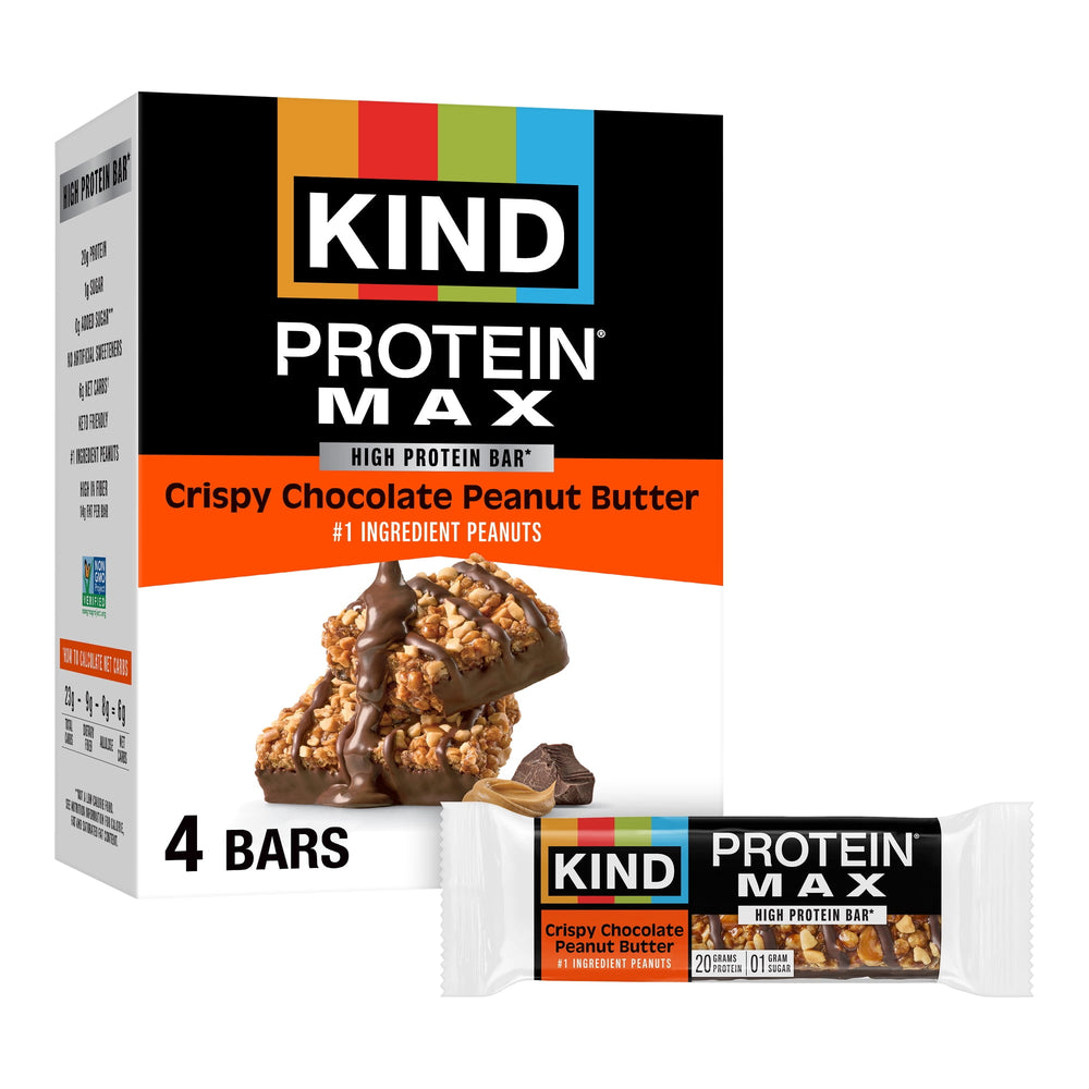 KIND Protein MAX sin gluten · Barras · 4 pzas de 20 g