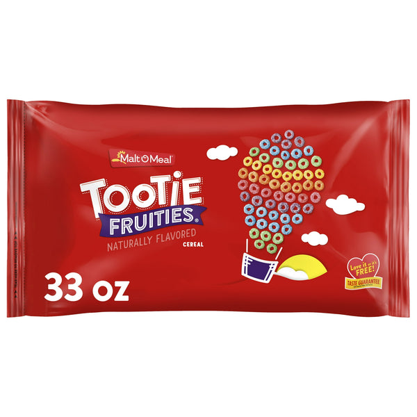 Malt-O-Meal Tootie Fruities · Cereal de aros frutales · 936 g