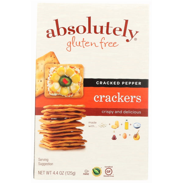 Absolutely All Natural Cracked Pepper Gluten Free · Galletas saladas · 125 g