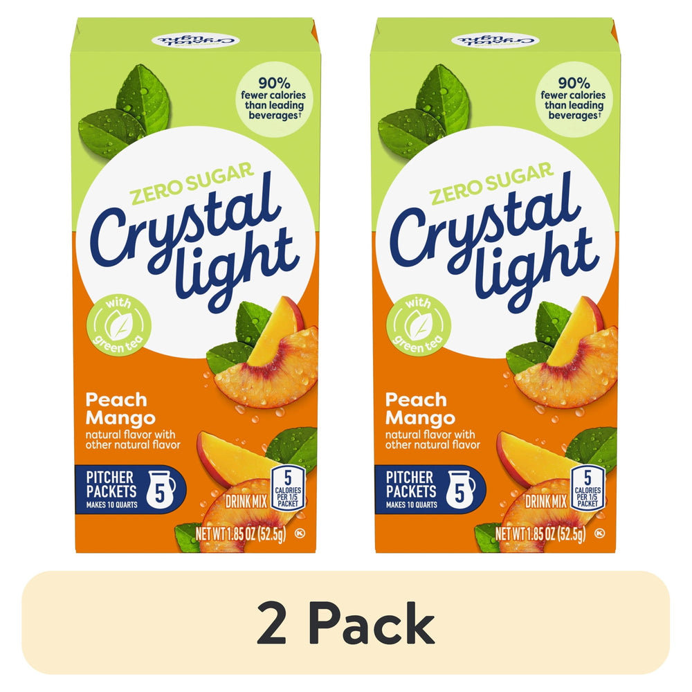 Crystal Light 5 Pitcher Packets · Polvo para agua · 2 pack de 52 g