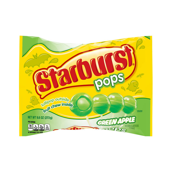 STARBURST Filled Green Apple Halloween Hard Party Suckers · Caramelos · 272 g · bolsa