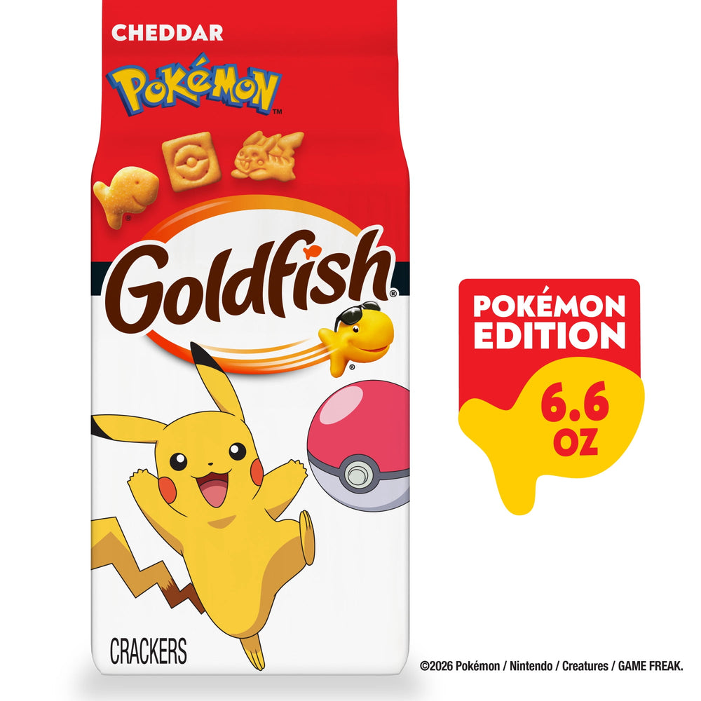 Goldfish Pokémon Cheddar · Galletas saladas · 187 g · bolsa