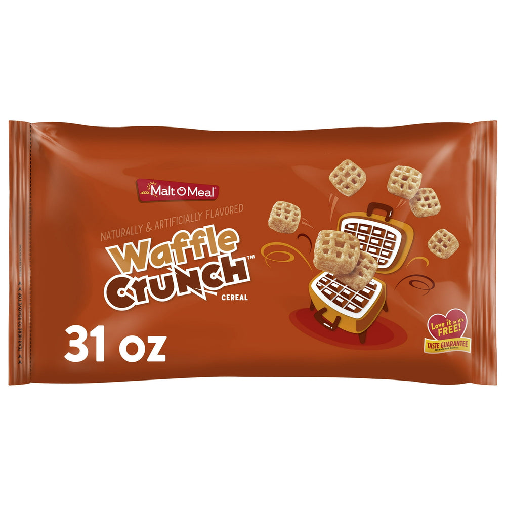 Malt-O-Meal Waffle Crunch Mini Waffle Shaped Pieces · Cereal · 879 g · bolsa