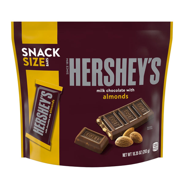 Hershey's Milk Chocolate con Almendra · Caramelos · 293 g · bolsa · tamaño snack
