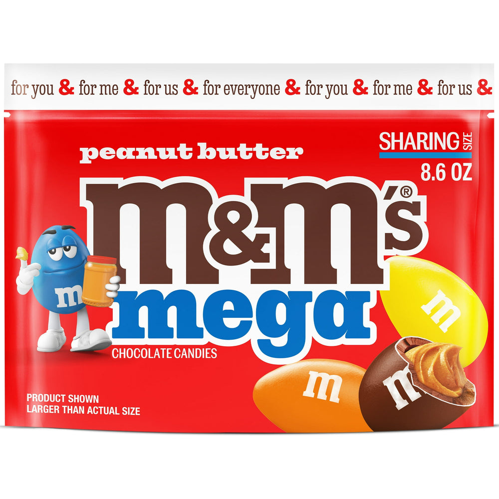 M&M's Mega Peanut Butter Chocolate Sharing · Caramelos · 244 g · bolsa