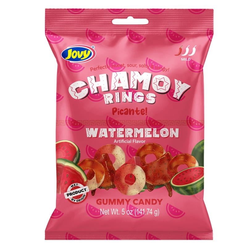 Jovy Chamoy Watermelon Rings · Bebida · 142 g