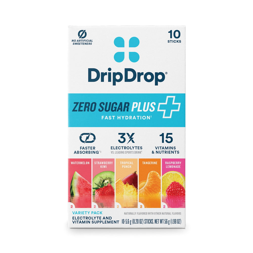 DripDrop Fast Hydration Zero Sugar - Sampler Variety Powder · Polvo para agua · 10 pzas